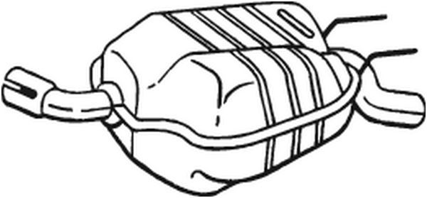 BOSAL hátsó hangtompító 100-353