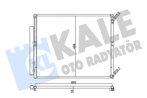 KALE TOYOTA Радиатор кондиционера конденсатор FJ Cruiser, Land Cruiser Prado 120 02-