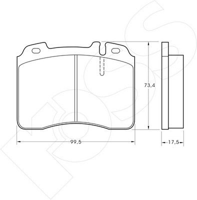 1-GNC R-506 Brake Pad Set, disc brake