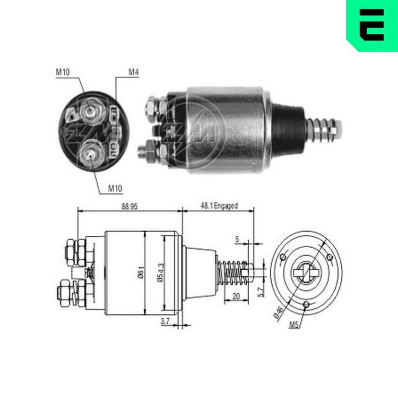 Solenoid, electromotor ERA ZM648