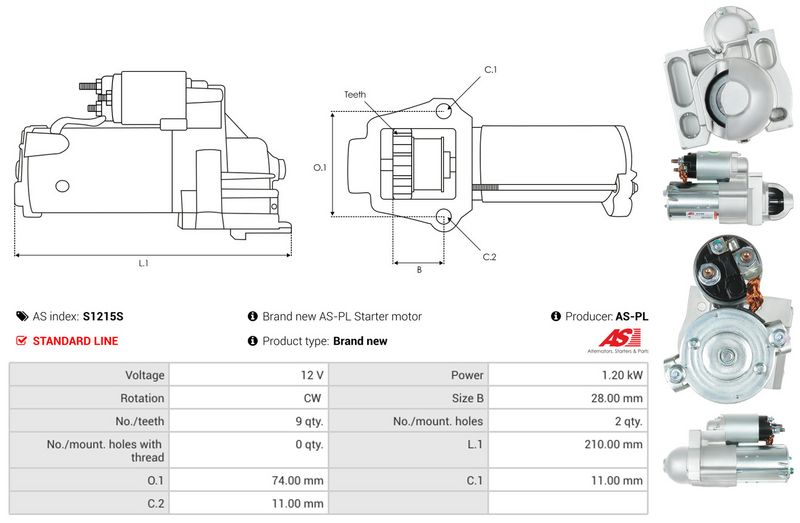 AS-PL S1215S Starter