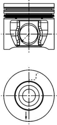 KOLBENSCHMIDT dugattyú 40830600