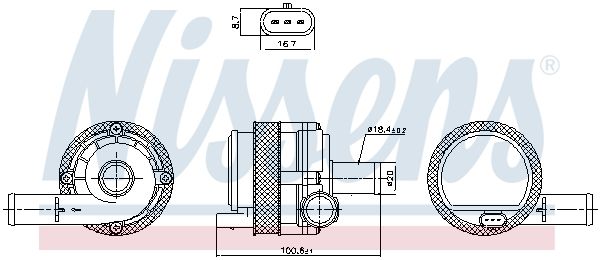 Водяний насос, Nissens 831377