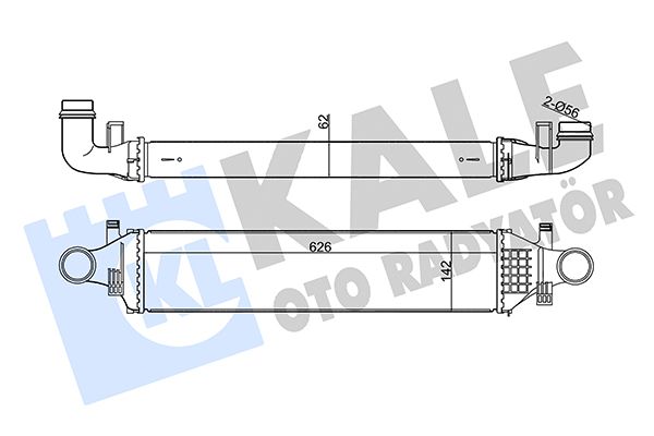 KALE Mercedess інтеркулер W176/246 1.6/2.2CDI 12-