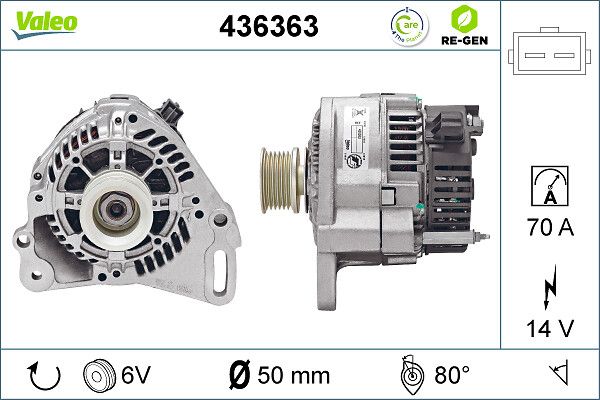 VALEO Dynamo / Alternator 436363