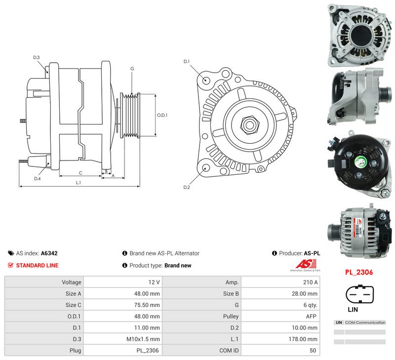 Generaator, AS-PL A6342