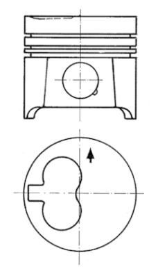 KOLBENSCHMIDT dugattyú 94642700