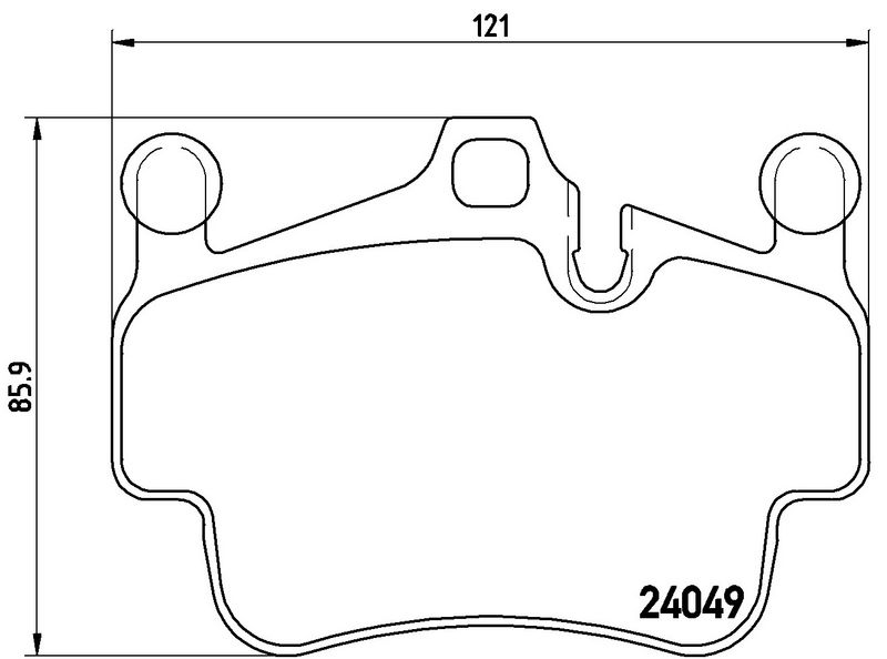 BREMBO P65015 Brake Pad Set, disc brake