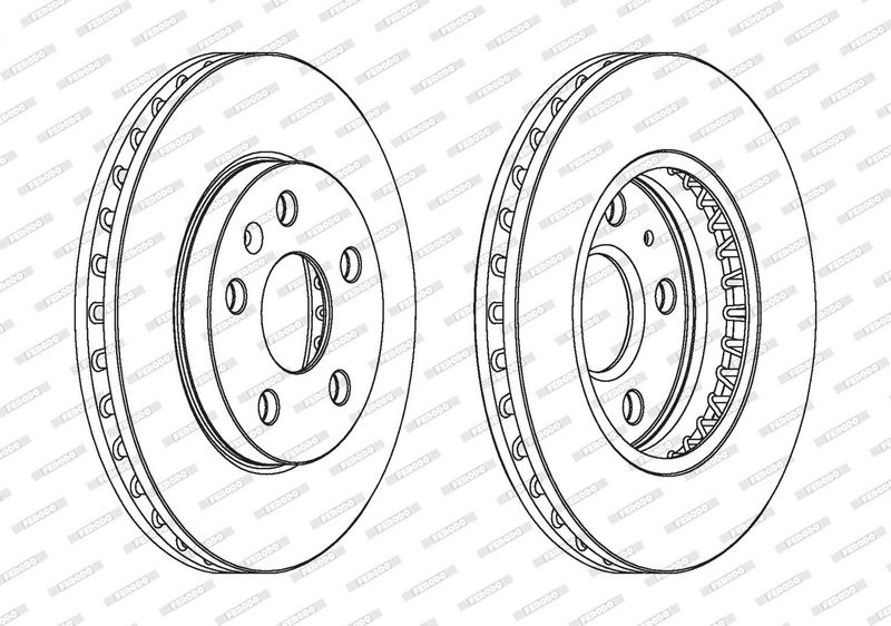 FERODO Disque de frein DDF1721C