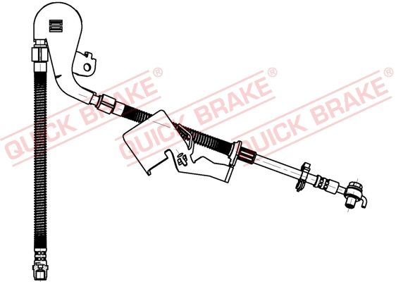 Гальмівний шланг, Quick Brake 58.804X