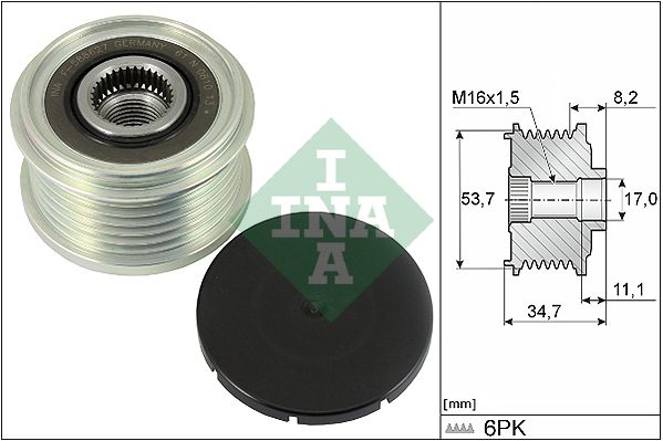 Schaeffler INA generátor szabadonfutó 535 0327 10