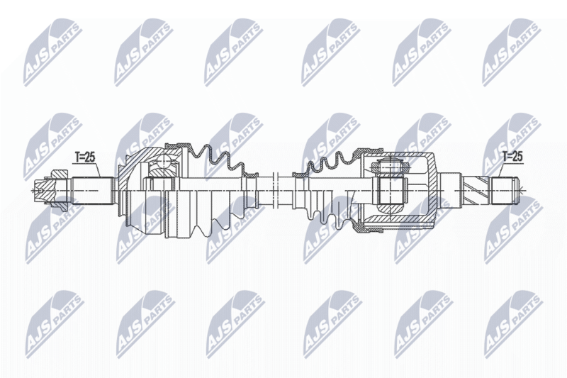 NTY hajtótengely NPW-FT-043