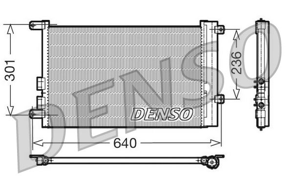 DENSO kondenzátor, klíma DCN01016