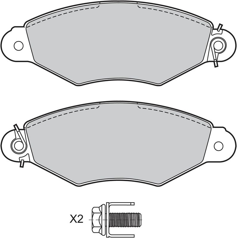 VALEO 601433 Brake Pad Set, disc brake