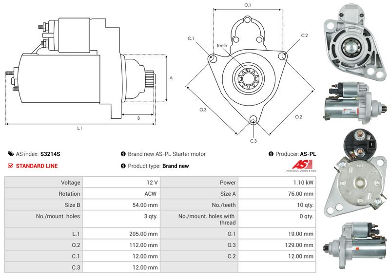 AS-PL S3214S Starter