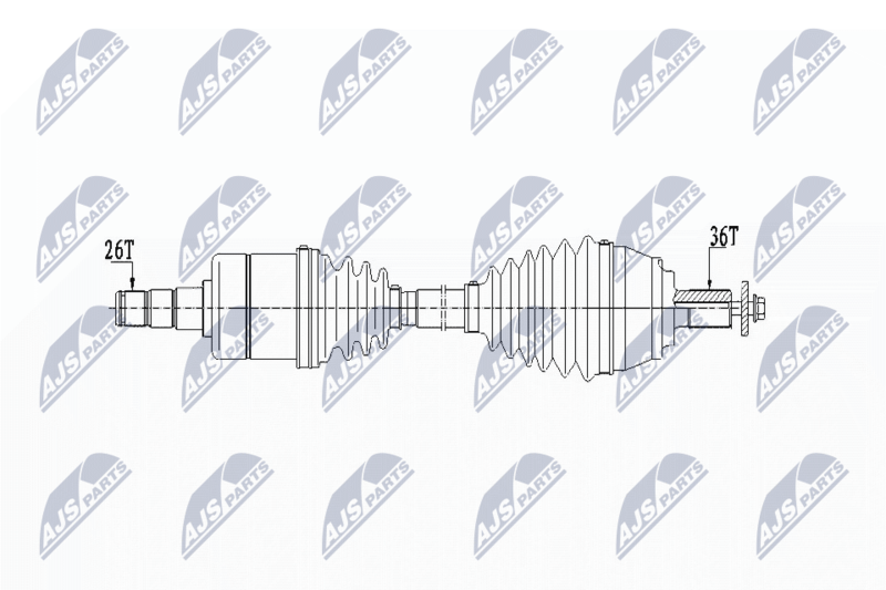 NTY hajtótengely NPW-VV-131