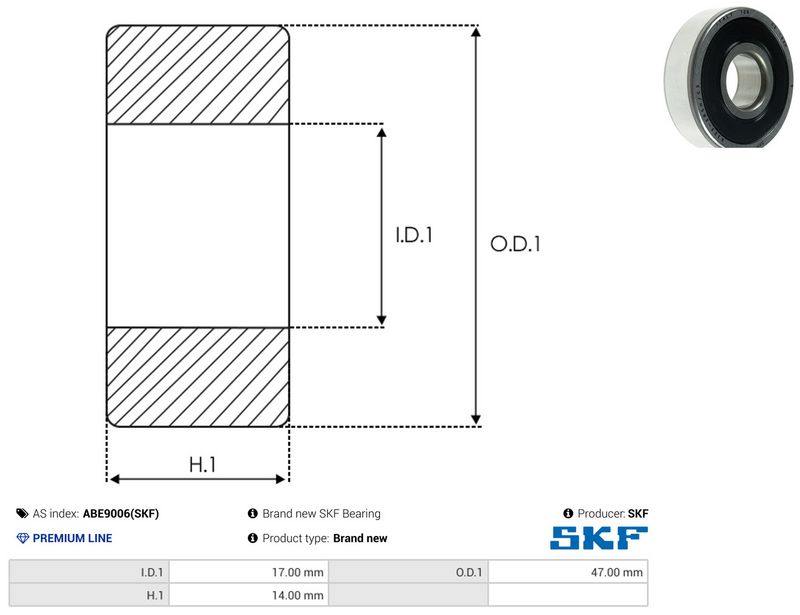AS-PL ABE9006(SKF) Bearing