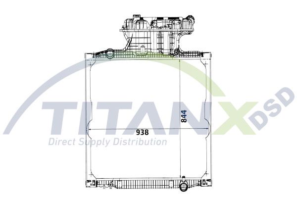 Chladič, chlazení motoru RX139005