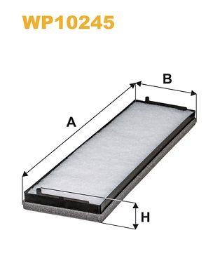 Filtr, vzduch v interiéru WP10245