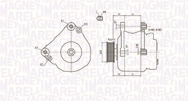 Генератор, Magneti Marelli 063731402010