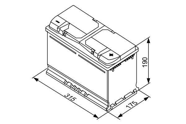 BOSCH 0 092 S40 110 Starter Battery