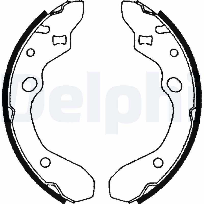 Комплект гальмівних колодок, Delphi LS1679