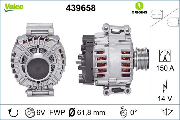 VALEO Dynamo / Alternator 439658