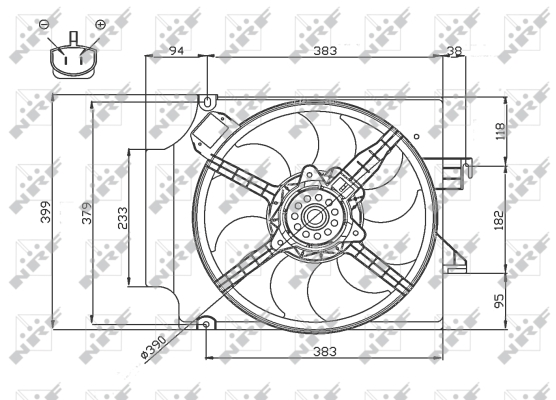 WILMINK GROUP ventilátor, motorhűtés WG1720673