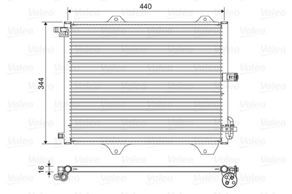 VALEO Condensor, airconditioning 822588