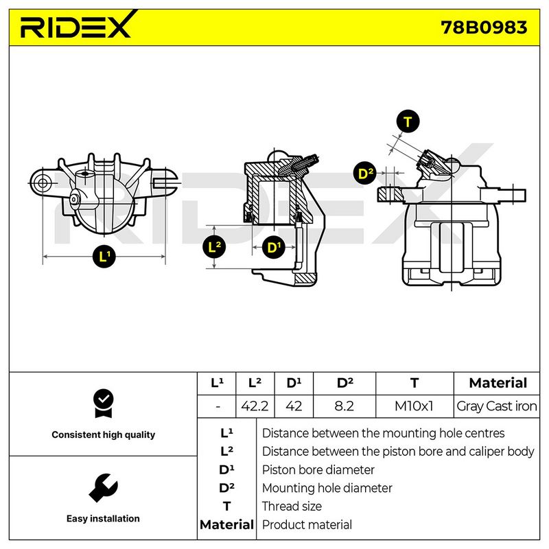 спирачен апарат RIDEX