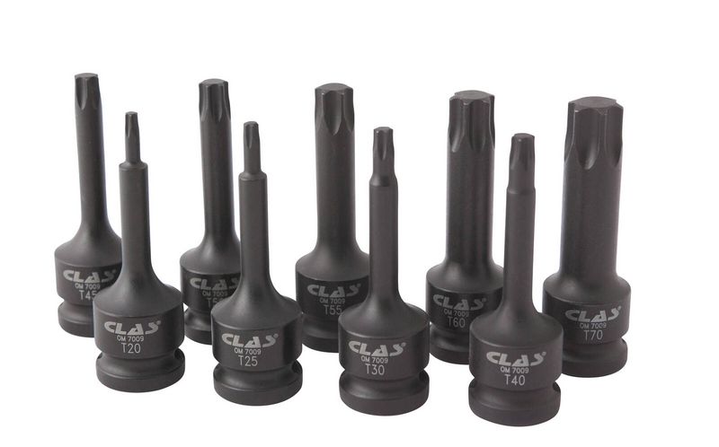 COFFRET DOUILLES EMBOUTS CHOC TORX 1/2