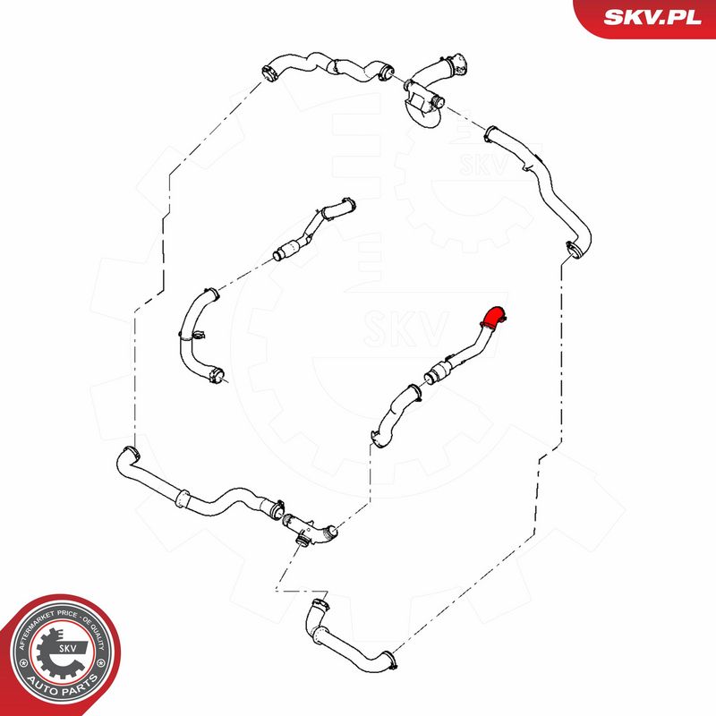 ESEN SKV 54SKV136 Charge Air Hose