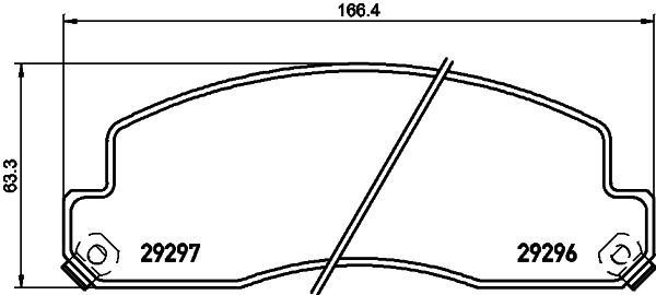 HELLA fékbetétkészlet, tárcsafék 8DB 355 032-981