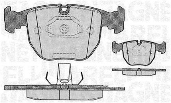 MAGNETI MARELLI fékbetétkészlet, tárcsafék 363916060579