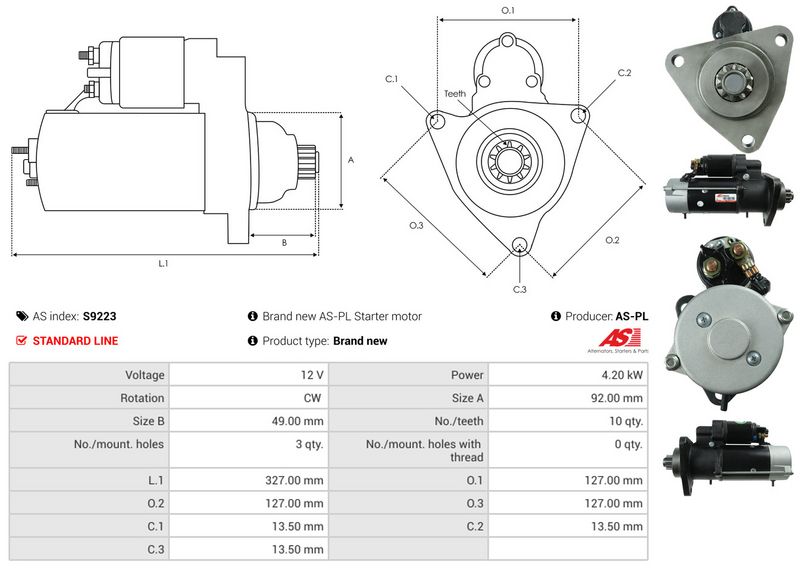 AS-PL S9223 Starter