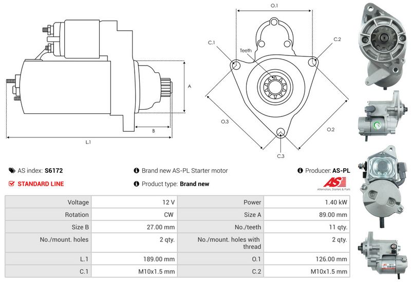 AS-PL S6172 Starter