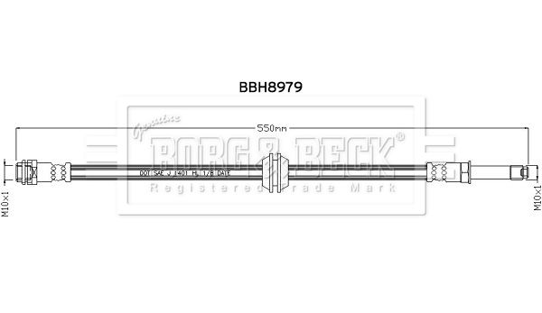 BORG & BECK fékcső BBH8979