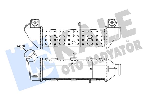 KALE Volkswagen интеркуллер Caddy II,Polo III,Variant,Seat Cordoba,Ibiza II 1.9TDI