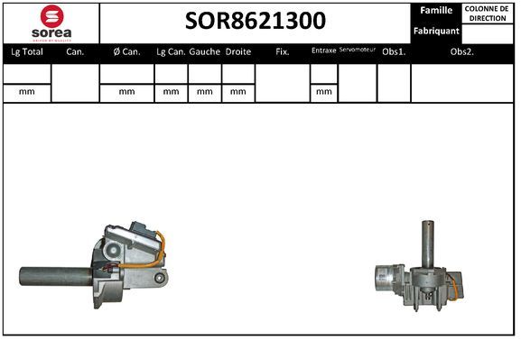 EAI kormányoszlop SOR8621300