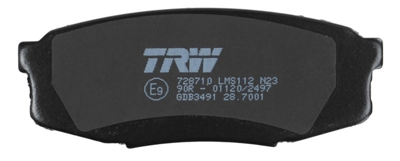 TRW GDB3491 Brake Pad Set, disc brake
