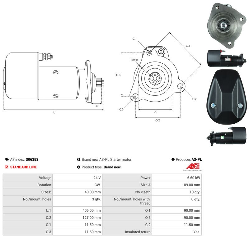 AS-PL S0635S Starter