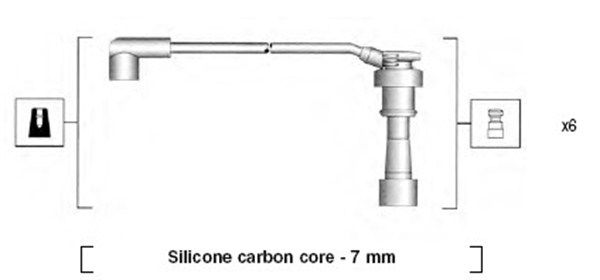 Комплект проводів високої напруги, Magneti Marelli 941285150872