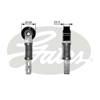 Натяжний ролик, поліклиновий ремінь, Gates T38355