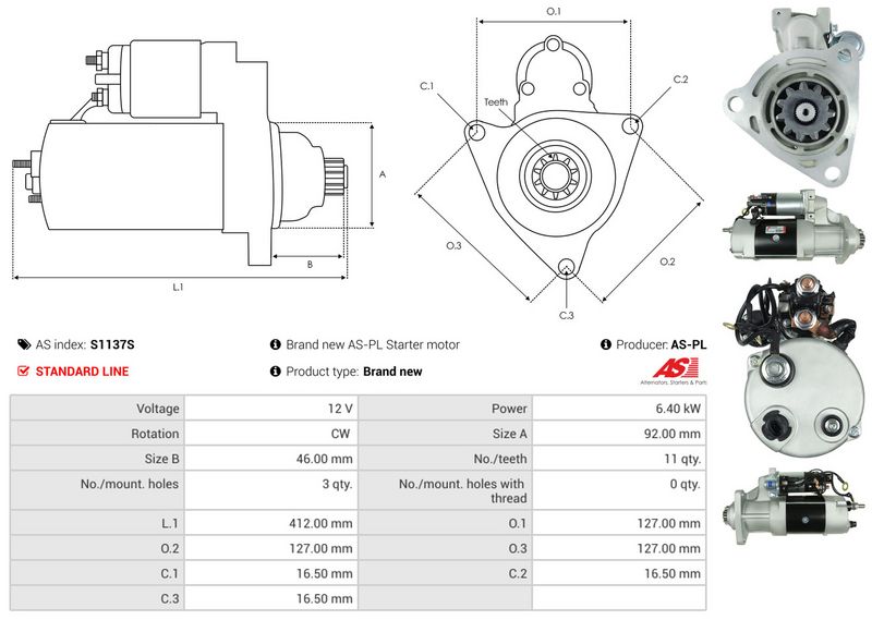 AS-PL S1137S Starter