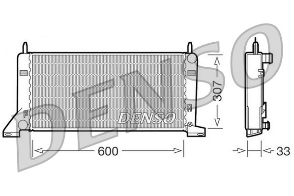 DENSO hűtő, motorhűtés DRM10021