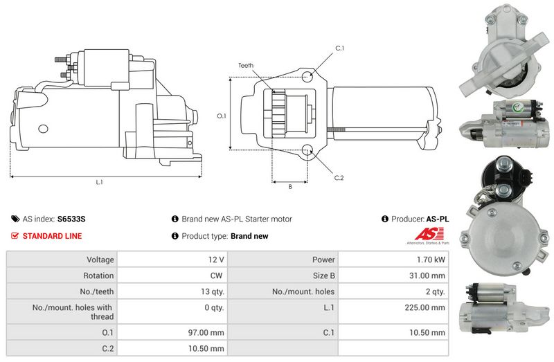 AS-PL S6533S Starter