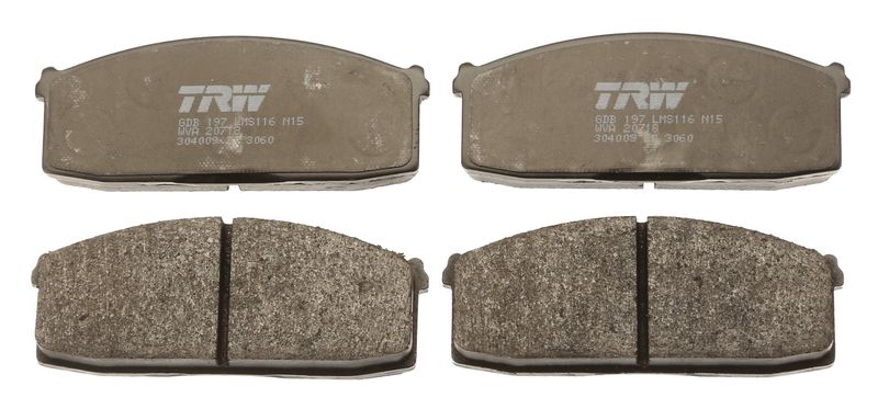TRW GDB197 Brake Pad Set, disc brake