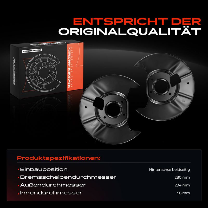 Frankberg 5481FB0032590 Splash Guard, brake disc