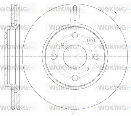 Гальмівний диск, Woking D6100310