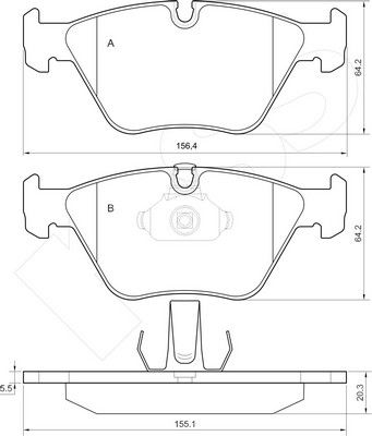 1-GNC R-685 - Brake Pad Set, disc brake